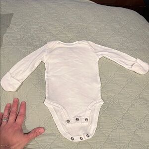 Carter's White Long-Sleeve Baby One-Piece Bodysuit